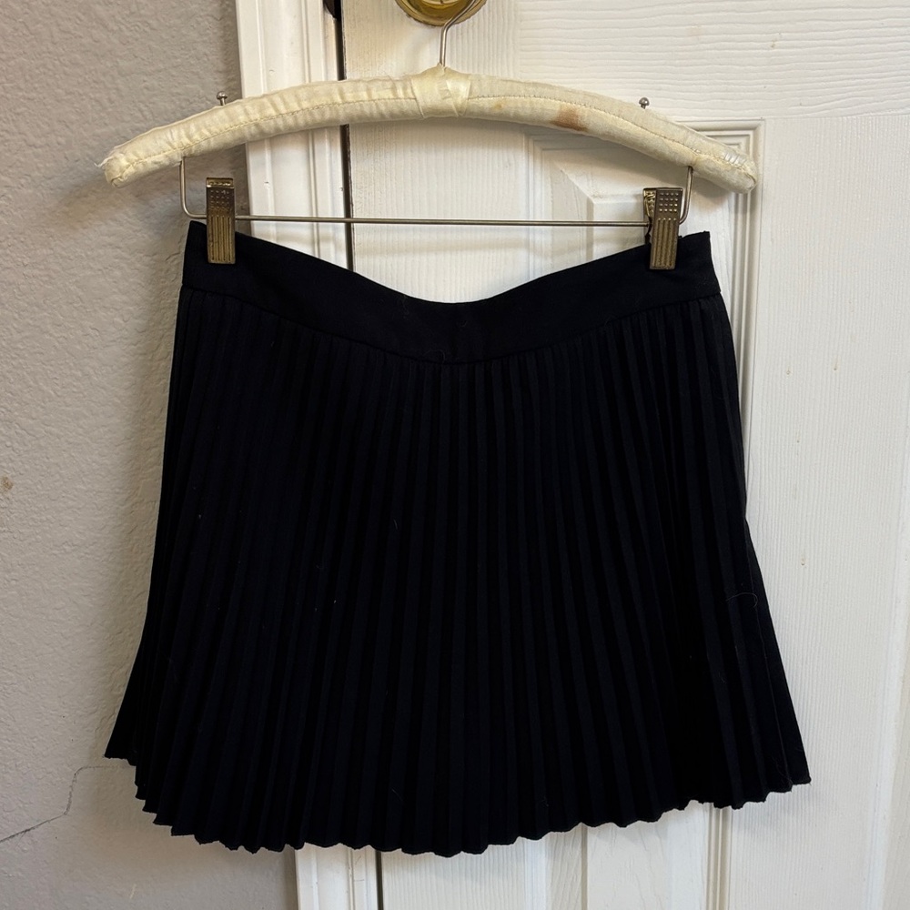 Zara Black Mini Pleated Skirt